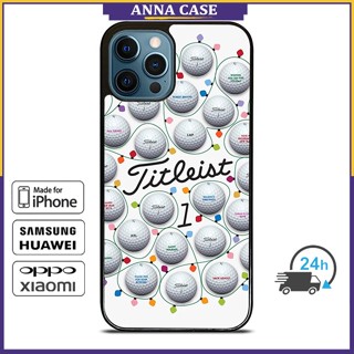 เคสโทรศัพท์มือถือ ลาย Titleists Golf สําหรับ iPhone 14 Pro Max 13 Pro Max Samsung Galaxy Note10+ S21Ultra