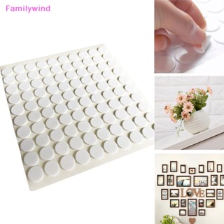 Familywind&gt; เทปโฟมสองด้าน ทรงกลม ลายจุด 3D อเนกประสงค์ สําหรับงานฝีมือ DIY