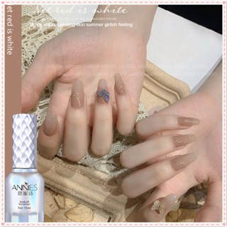 Annie Milky Dirty Tea Series เจลยาทาเล็บเจลน้ำแข็งใสสีนู้ดต้นฤดูใบไม้ร่วง Dirty Brown กาวส่องไฟ Spring Summer Nail Art For Nail Shop 15ml JOYFEEL