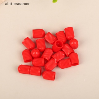 Alittlesearcer ฝาครอบวาล์วยางรถยนต์ พลาสติก กันฝุ่น พร้อมแหวนซีล EN