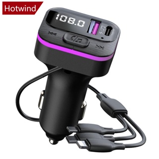 Hotwind ตัวรับส่งสัญญาณเสียง เครื่องเล่น MP3 ไร้สาย บลูทูธ 5.0 66W PD ชาร์จเร็ว D4G3 สําหรับรถยนต์