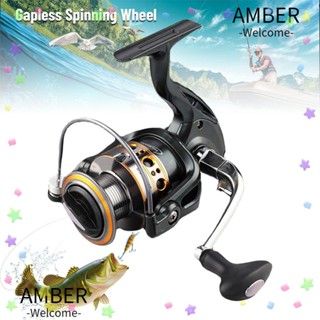 Amber ล้อหมุนตกปลา สีเทา GA1000 Series ไม่มีช่องว่าง