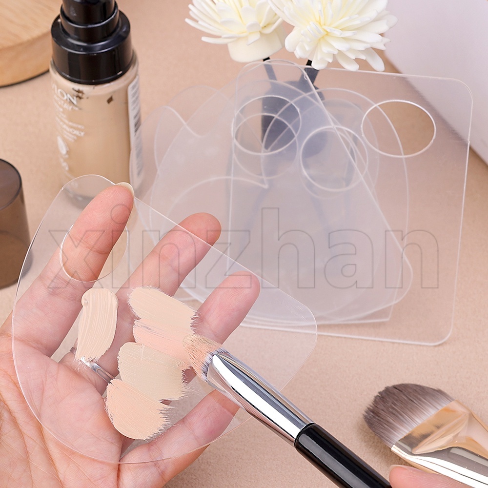 พาเลทอะคริลิคใส สําหรับแต่งหน้า ลงรองพื้น ลงสีเล็บ