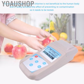 Yoaushop Water Chlorine Analysis Meter  LCD AC100‑240V Portable Colorimeter High Accuracy Large Screen for Hospital