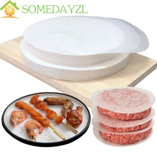 Somedayzl กระดาษรองแฮมเบอร์เกอร์ สําหรับอบบาร์บีคิว 4 5 6 นิ้ว