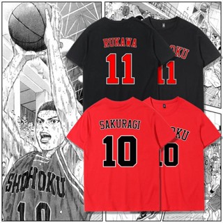 เสื้อยืด พิมพ์ลายการ์ตูน Slam Dunk slamdunk xiangbei team flow chuan maple mitsui สําหรับผู้ชาย 8.11