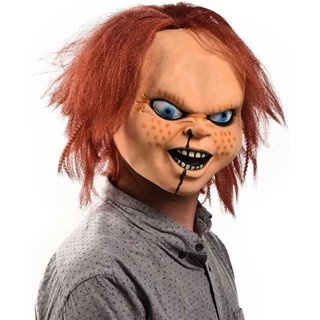 Halloween Fancy Dress Mask Props Costume Scary Spooky Full Latex Chucky Horror