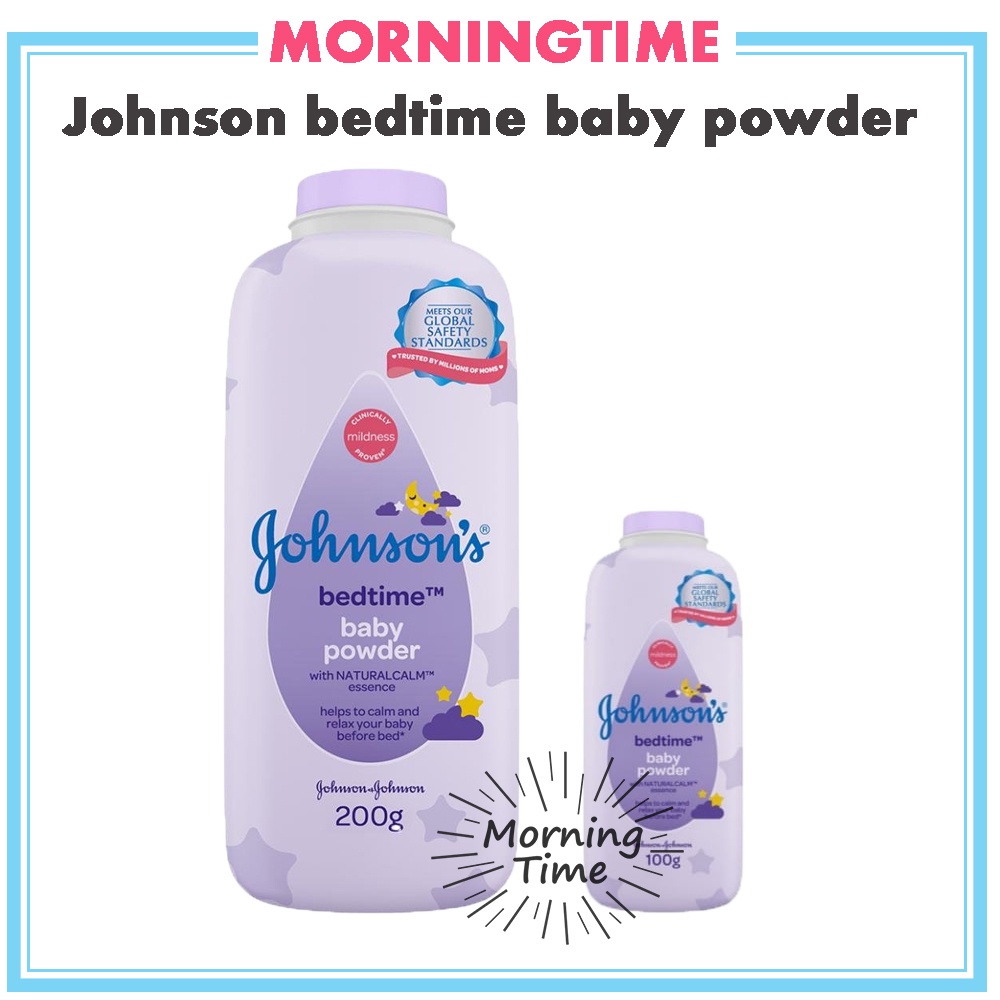 แป้ง Johnson bedtime baby powder Johnson's แป้งตลับคุมมัน/แป้งฝุ่น/แป้งพัฟ/แป้งพัฟคุมมัน