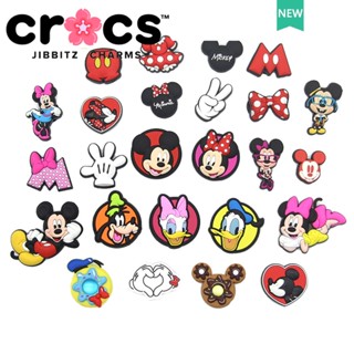 Jibbitz crocs หัวเข็มขัด ลายการ์ตูนดิสนีย์ มิกกี้ มินนี่ DIY สําหรับตกแต่งรองเท้า