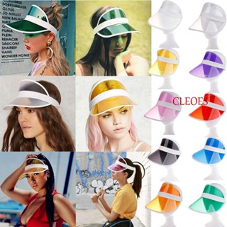 Cleoes หมวกบังแดด PVC แบบใส ใช้งานกลางแจ้ง สําหรับผู้ชาย