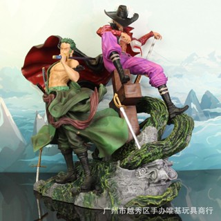 ((พร้อมส่ง) โมเดลฟิกเกอร์ One Piece GK Faith Lower Part Bond Master Apprentice Hawkeye Master Apprentice Zoro Scene Statue สําหรับตกแต่ง