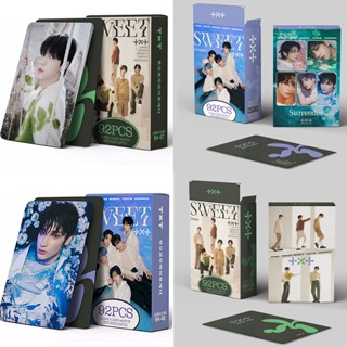 สติกเกอร์โปสการ์ด TXT อัลบั้มใหม่ SWEET Photocards Lomo Cards Tomorrow X Together Kpop สําหรับตกแต่งบ้าน จํานวน 92 ชิ้น ต่อกล่อง