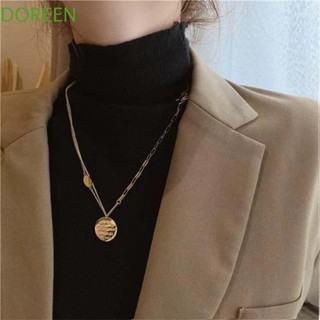 Doreen สร้อยคอโช้กเกอร์ โลหะผสม จี้รูปพอร์ทเทรท สไตล์เรโทร สําหรับผู้หญิง