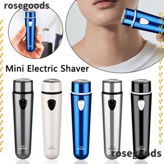 Rosegoods1 เครื่องโกนหนวดไฟฟ้า ขนาดเล็ก ทนทาน ชาร์จไฟได้ ปรับได้