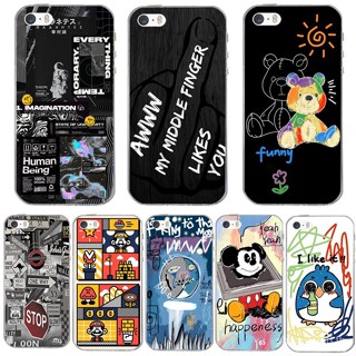 เคสซิลิโคน TPU นิ่ม แบบใส สําหรับ IPhone 4/4S 5/5S/se (2016) 6/6S se(2020)se(2022)