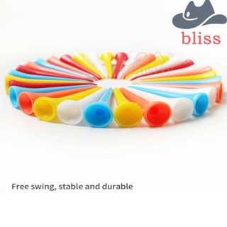 Bliss ที่ตั้งลูกกอล์ฟ พลาสติก น้ําหนักเบา ทนทาน คุณภาพสูง 42 มม. 54 มม. 70 มม. 83 มม. อุปกรณ์เสริม สําหรับฝึกตีกอล์ฟ 50 ชิ้น ต่อล็อต