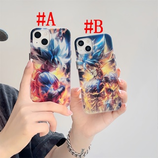 เคสแข็ง เคสไอโฟน iPhone 14 Pro Max iPhone 13 Pro Max iPhone 12 Pro Max iPhone 11 Cartoon Dragon Ball ดราก้อนบอล Son Goku โกกุ Laser Metal Key Design Protective Hard Case