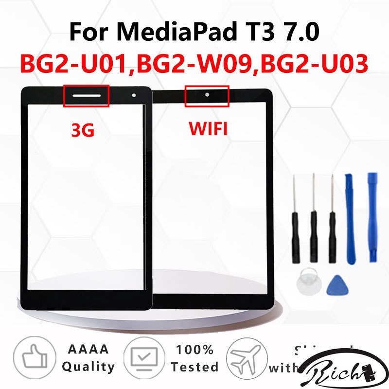 ใหม่ อะไหล่หน้าจอสัมผัส LCD แบบเปลี่ยน สําหรับ Huawei MediaPad T3 7.0 3G or WIFI BG2-W09 BG2-U01 BG2