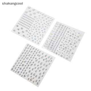 Shakangcool สติกเกอร์คริสตัลเพชร พลอยเทียม สําหรับแต่งหน้า อายแชโดว์ 1 แผ่น