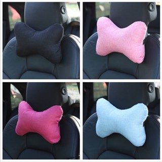 New Fashion Car Linen Headrest Neck Pillow Car Vehicle Pillow Lumbar Support Waist Cushion Car Interior Supplies Car headrest Car waist pillow car interior accessories