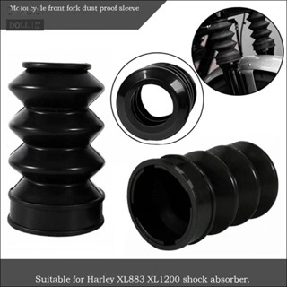 ⭐24H SHIPING ⭐Fork dust covers Fit for Harley XL883 XL1200 120mm Black Shock Gaiters