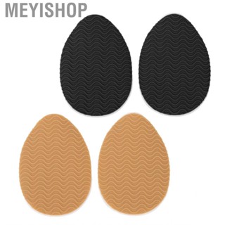 Meyishop Shoes Grip Pad  Round Toe Reduce Walking Noise Self Adhesive Safe Prevent Slip Stick Sole Protector for Boots Women