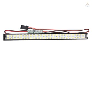 Funygame บาร์ไฟหน้ารถยนต์ LED 48 ดวง ทรงตัว L 147 มม. 5.8 นิ้ว แบบเปลี่ยน สําหรับ Axial SCX Trx-4 Trx-6 D90 HSP Redcat 4WD T