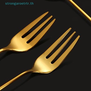 Strongaroetrtr ช้อนกาแฟ ส้อม สเตนเลส รูปฮาโลวีน ขนาดเล็ก อุปกรณ์เสริม สําหรับร้านอาหาร