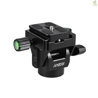 Andoer M-12 Monopod Tilt Head Panoramic Head Telephoto นาฬิกาข้อมือ พร้อมเพลทปลดไว -8.9