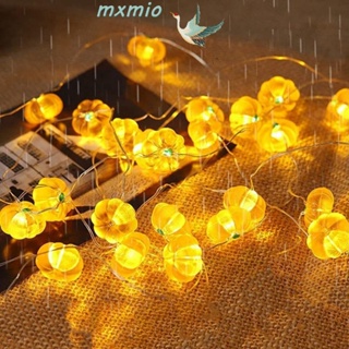 Mxmio สายไฟหิ่งห้อย LED รูปฟักทอง 3D สําหรับแขวนตกแต่งปาร์ตี้ฮาโลวีน