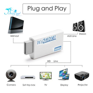 อะแดปเตอร์แปลงวิดีโอ 1080P HDWii เป็น HDMI Wii2 HDMI สําหรับตัวเชื่อมต่อมอนิเตอร์ PC HDTV 3.5 มม. Wii2HDMI