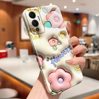 เคสโทรศัพท์มือถือแบบแข็ง กันกระแทก กันรอยกล้อง ลายการ์ตูนดอกไม้ สําหรับ Infinix Hot 9 10 11 Play Note 12 G96 Smart 6 Tecno Pova Neo