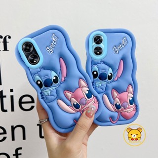 เคสโทรศัพท์มือถือ ซิลิโคนนุ่ม ลายการ์ตูนสติตช์ 3D สีชมพู สําหรับ Realme 9 Pro 8 5G 8S V25 V23 Q5 Q5i Q3 Q3i 5G Q3S Q3T Narzo 30 5G GT Neo 2T