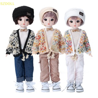 [cxSZDOLL] ชุดเสื้อผ้าตุ๊กตา 1/6 BJD 12 นิ้ว พร้อมกางเกง หมวก ถุงเท้า เสื้อกันหนาว BJD 30 ซม. 5 ชิ้น ต่อชุด