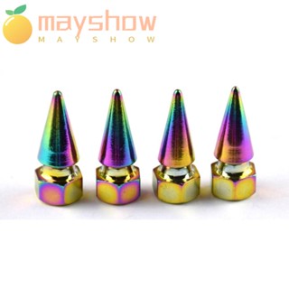 Mayshow ฝาครอบก้านวาล์ว ทนทาน สําหรับตกแต่งรถจักรยานยนต์ จักรยาน