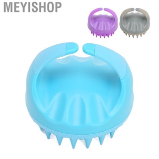 Meyishop Brush Wet Dry Hair Soft Silicone Head Scalp  For Wome