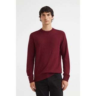 H&amp;M เสื้อกันหนาวเส้นใยขนสัตว์เมอริโน Man Merino wool jumper 0863644_4