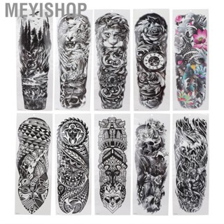 Meyishop Portable Full Sleeve Temporary   Large Watrproof Arm Fake Tattoo