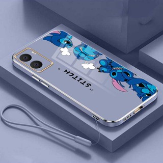 เคสโทรศัพท์มือถือ กันกระแทก ลายการ์ตูนมอนสเตอร์ Stitch พร้อมสายคล้อง สําหรับ Vivo Y33 Y33s Y21 Y21s Vivo Y22 Y22s Y20 Y20s Y20i Y12A Y16 Y11 Y17 Y19 Y15 Y15s Y12