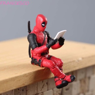 Francesco โมเดลฟิกเกอร์ PVC รูปปั้นซูเปอร์ฮีโร่ Deadpool ขนาดเล็ก ของเล่น สําหรับตกแต่งบ้าน