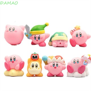 Damao ฟิกเกอร์ PVC อนิเมะ Kirby Waddle Dee ขนาดเล็ก ของเล่นสําหรับเด็ก 8 ชิ้น