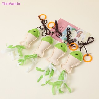 Thevantin ของเล่นแมว ลูกแมว ฝึกการโต้ตอบ ของเล่นเพื่อการศึกษา 60 ซม. สายยางยืด ตลก รูปปลาเคี้ยว ของเล่นแมว ทีเซอร์ ของเล่นสัตว์เลี้ยง สินค้าที่ดี