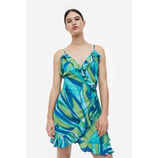 H&amp;M  Woman Flounce-trimmed wrap dress 1178063_1