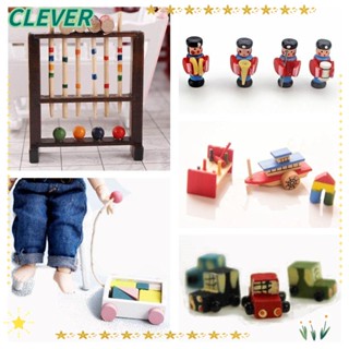 Clever โมเดลบ้านตุ๊กตาจิ๋ว สเกล 1/6 1/12 DIY สําหรับตกแต่งบ้านตุ๊กตา