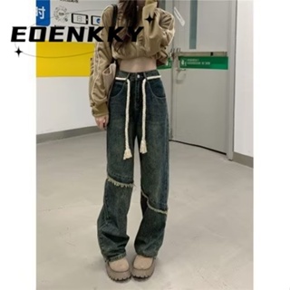 EOENKKY  กางเกงขายาว กางเกงยีสน์ผู้หญิง ทรงหลวม ๆ ตรง Retro Hip Hop Pants 2023 NEW Style  fashion ทันสมัย สวย Stylish A97L844 36Z230909