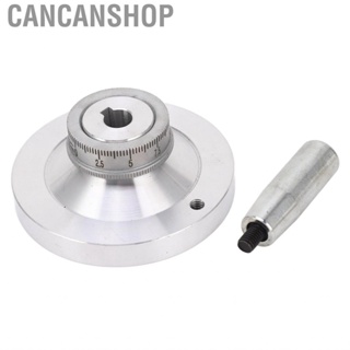 Cancanshop Handwheel  Hand Wheel 25mm Scale Aluminum Alloy Simple Installation Precise Size Crank Handle for Replacement