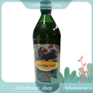 Sabroso Extra Virgin Olives Oil 1l/ซาโบรโซ น้ำมันมะกอกเอ็กซ์ตร้าเวอร์จิ้น 1l