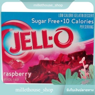 (แพ็ค3)Jell-o Raspberry Sugar Free 17g/เจลล์-โอ ราสเบอร์รี่ ชูการ์ ฟรี 17g