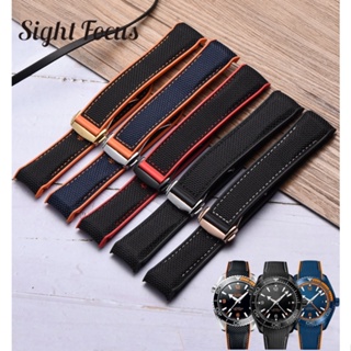 สายนาฬิกาข้อมือ ยางซิลิโคน 22 มม. สําหรับ Seiko Strap Planet Ocean 8900 9900 8800 สีดํา ส้ม น้ําเงิน เทา