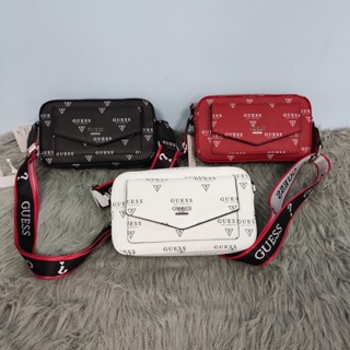 [พร้อมส่ง] Guess กระเป๋าสะพายไหล่ สายกว้าง สําหรับผู้หญิง